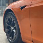 Tesla Model S | Full Wrap | Oracal Tangerine Dream | Paisley